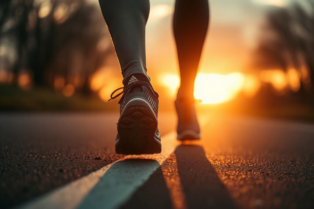Sunrise running shoes