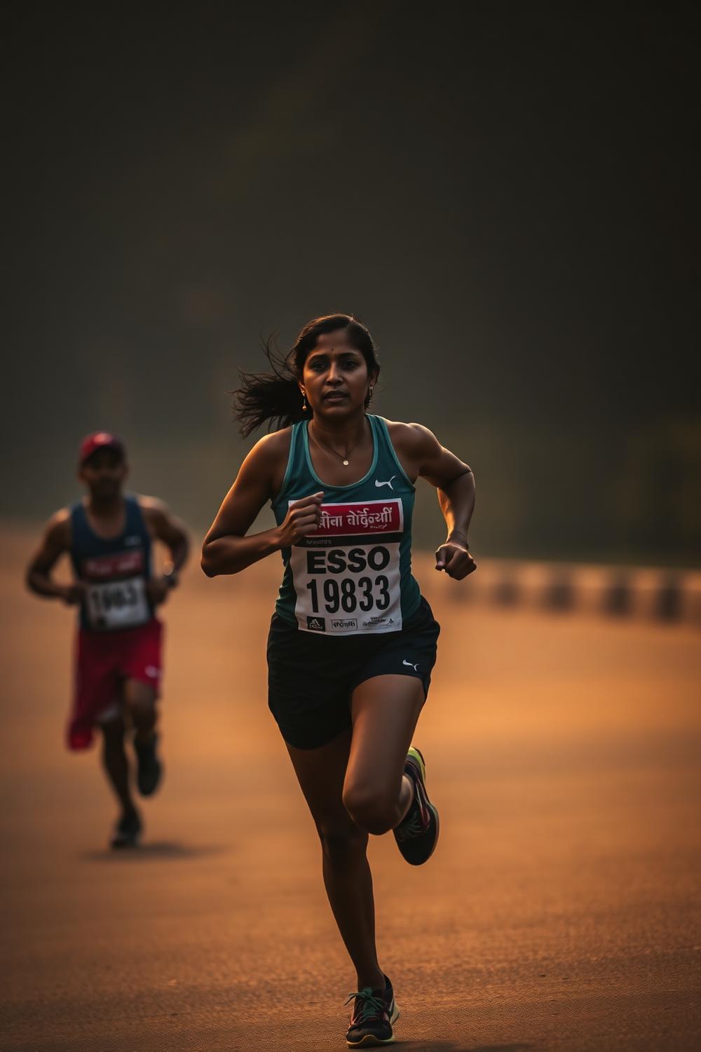 Indian woman runner